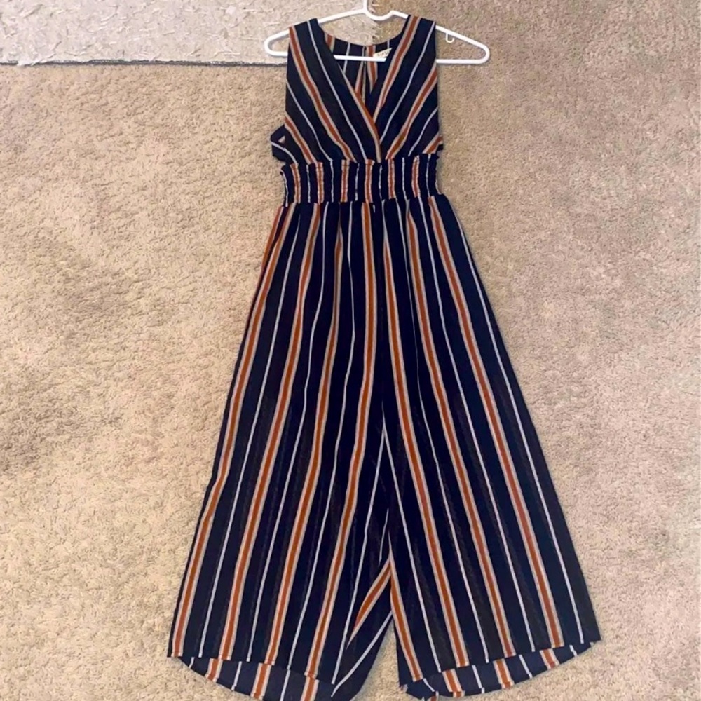 Striped jumpsuit